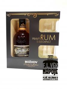 Božkov Republica rum 0,5l 38% dárkové balení, pouze kamenný obchod